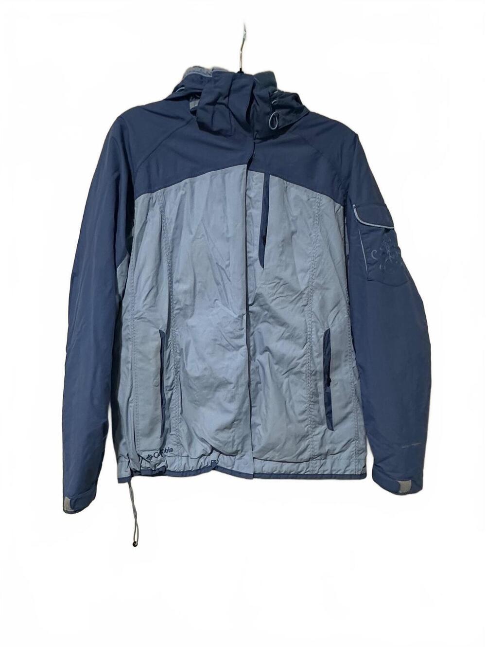 Columbia blue hooded jacket with removable linings